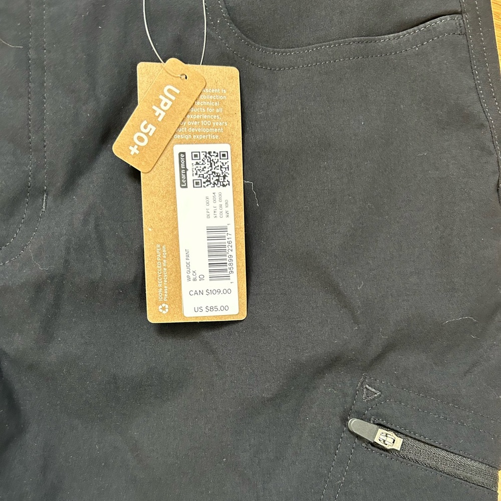NWT Eddie Bauer Women’s Pro Hiking Pants Black Size 10 Petite - Picture 4 of 8